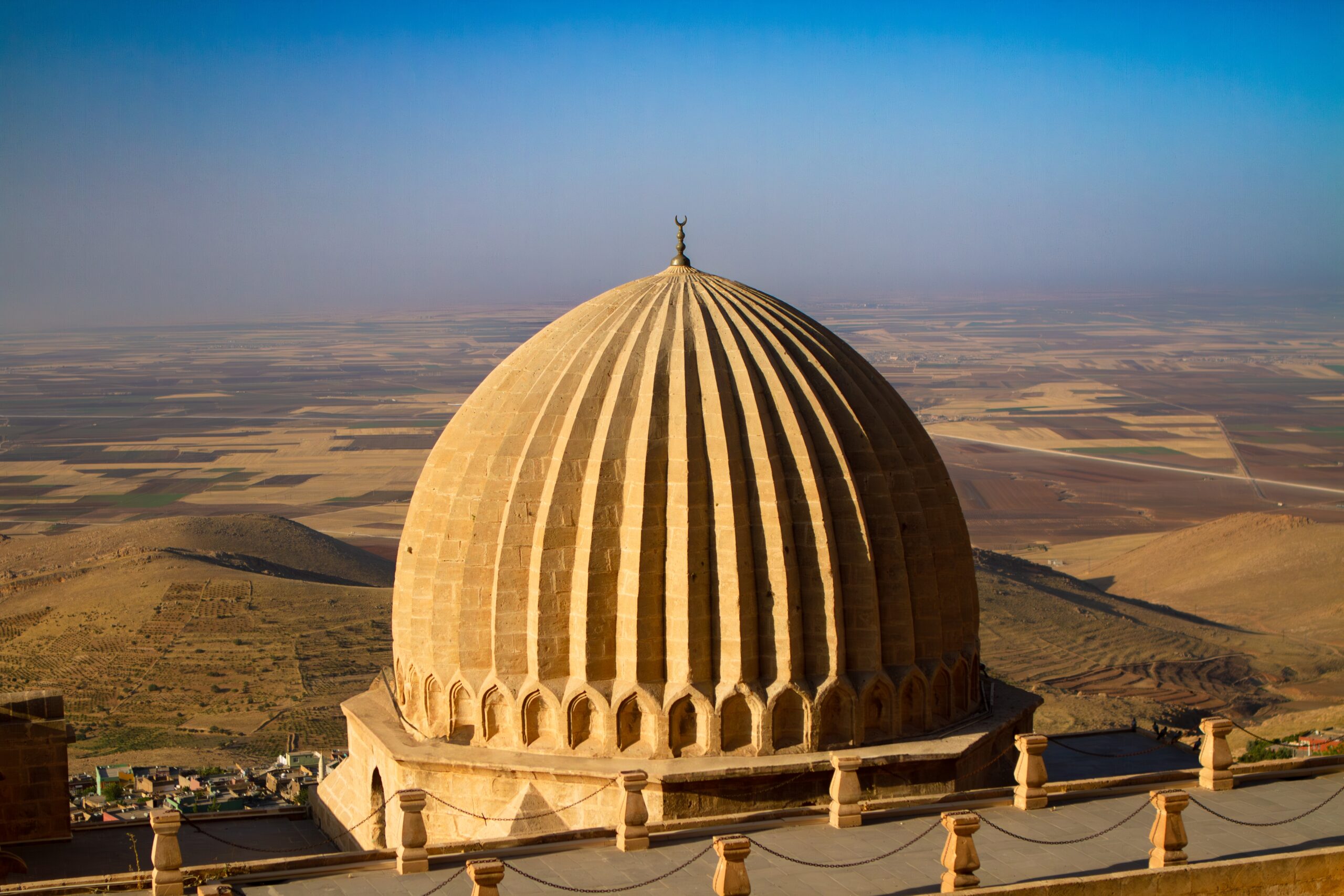 Mesopotamia landscape at sunset