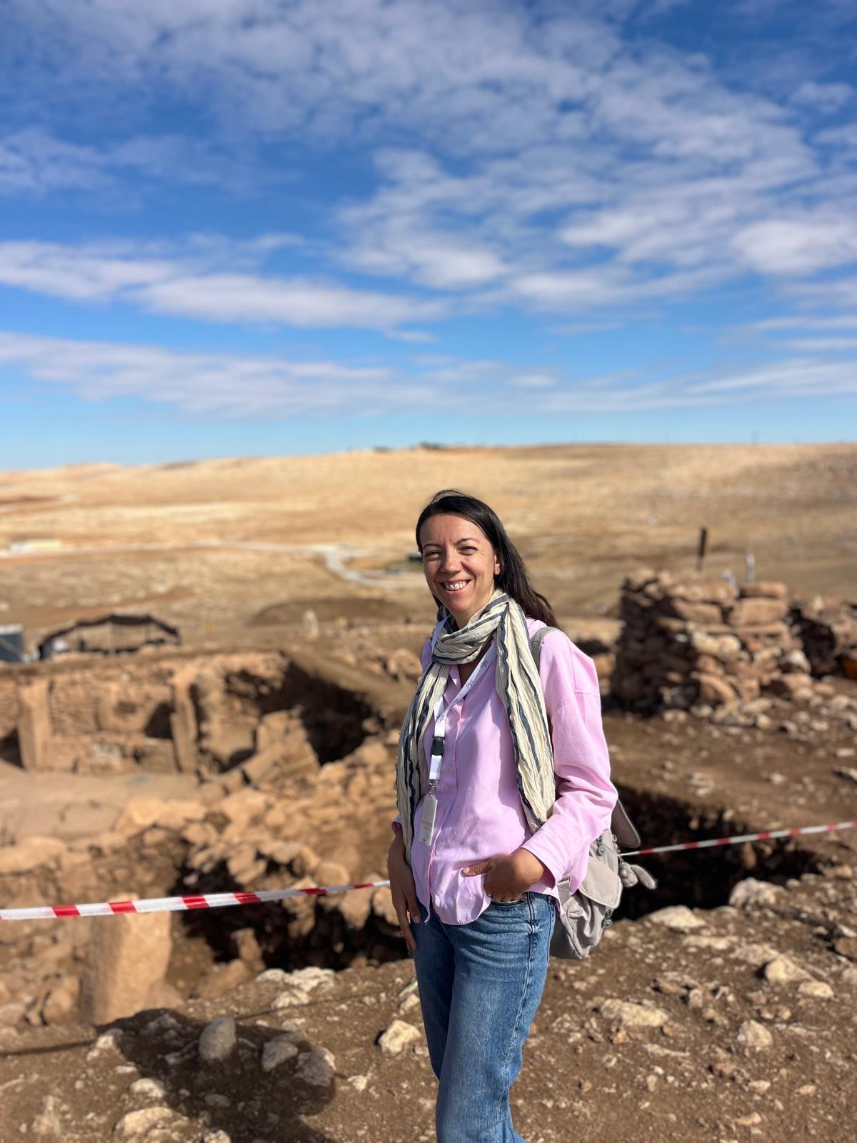 Damla Selin Tomru at an archaeological site